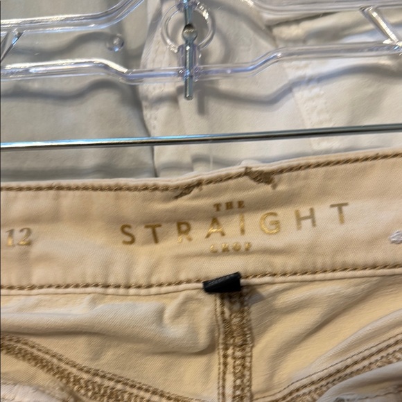 White House black market cream Pants the straight crop - Picture 4 of 8